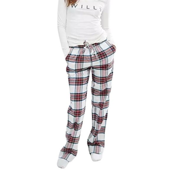 London Fog Pajama Pants Lounge Pants Women’s Size Large Pockets Drawstring NWT - Picture 1 of 7